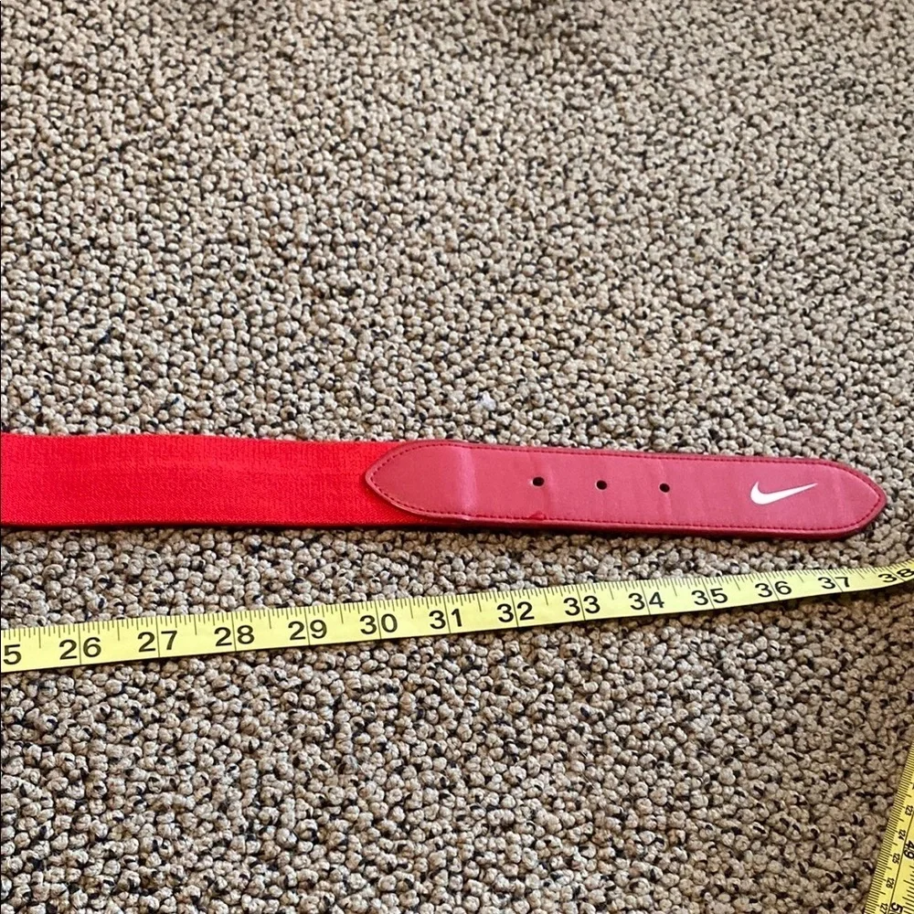 Nike Vibrant Adjustable Red Belt for Baseball or Softball